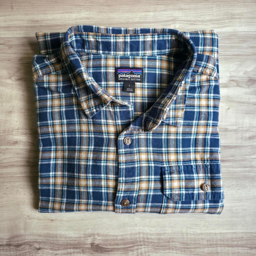 Patagonia Organic Cotton Plaid Flannel